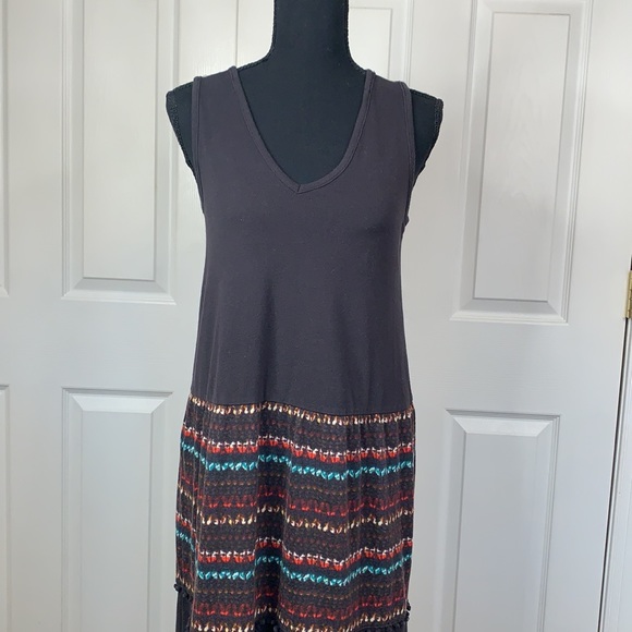 Free People tiered pom pom maxi dress S - Picture 3 of 10